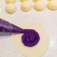 #打工人的健康餐#紫薯豆乳餐包的做法图解3