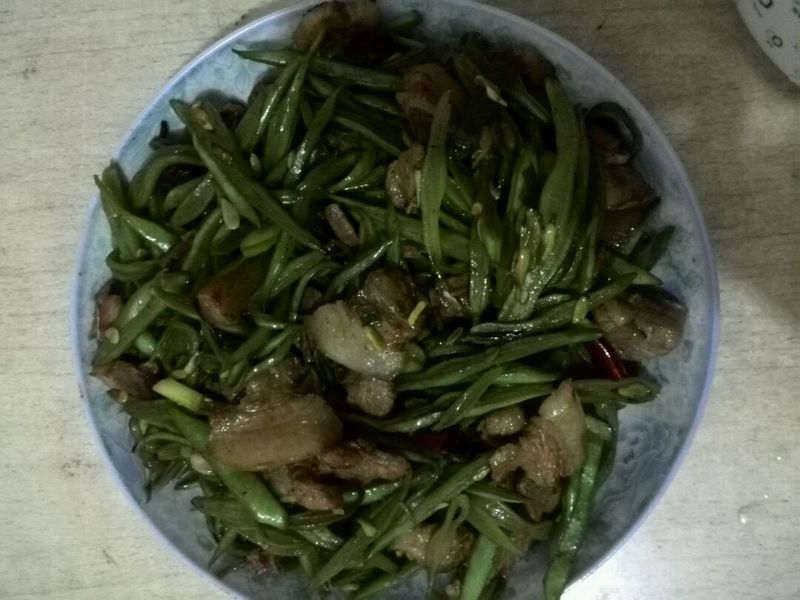 自制哨子炒豆角