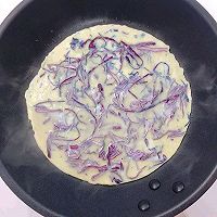 紫甘蓝鸡蛋饼12m+宝宝辅食的做法图解5