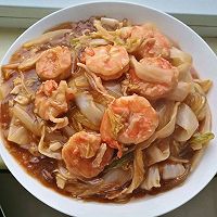 鲜炒虾粉娃娃菜的做法图解8