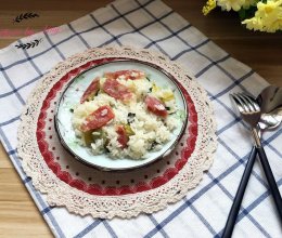 #小熊电热饭盒#香肠咸肉菜饭的做法