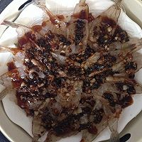蒜泥豆豉蒸粉丝虾的做法图解7