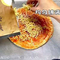 #安佳新年聚会食谱#薄底至尊披萨 拉丝超棒 满足感爆棚的做法图解11