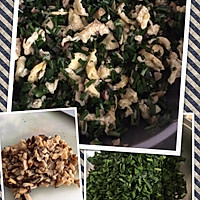 韭菜鸡蛋香菇烀饼的做法图解1