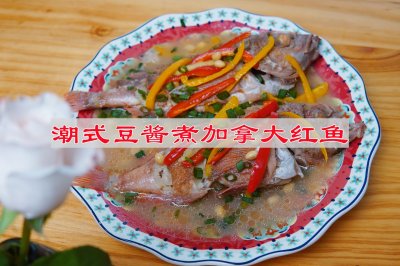 潮式豆酱煮加拿大红鱼