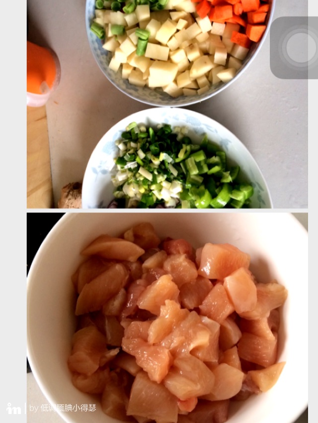 土豆鸡肉闷饭的做法图解3