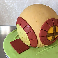 #金龙鱼精英百分百烘焙大赛tiger战队#霍比特小屋蛋糕的做法图解9