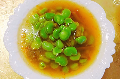 辣腌菜豆米汤