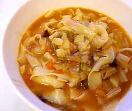 新疆家常二节子汤饭的做法