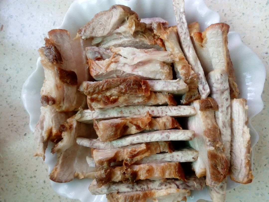 #带着蜂蜜去旅行#芋头扣肉的做法图解11