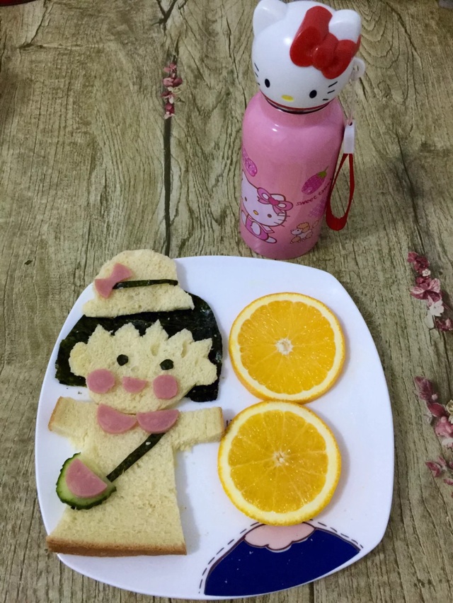 萌萌的儿童早餐的做法图解3