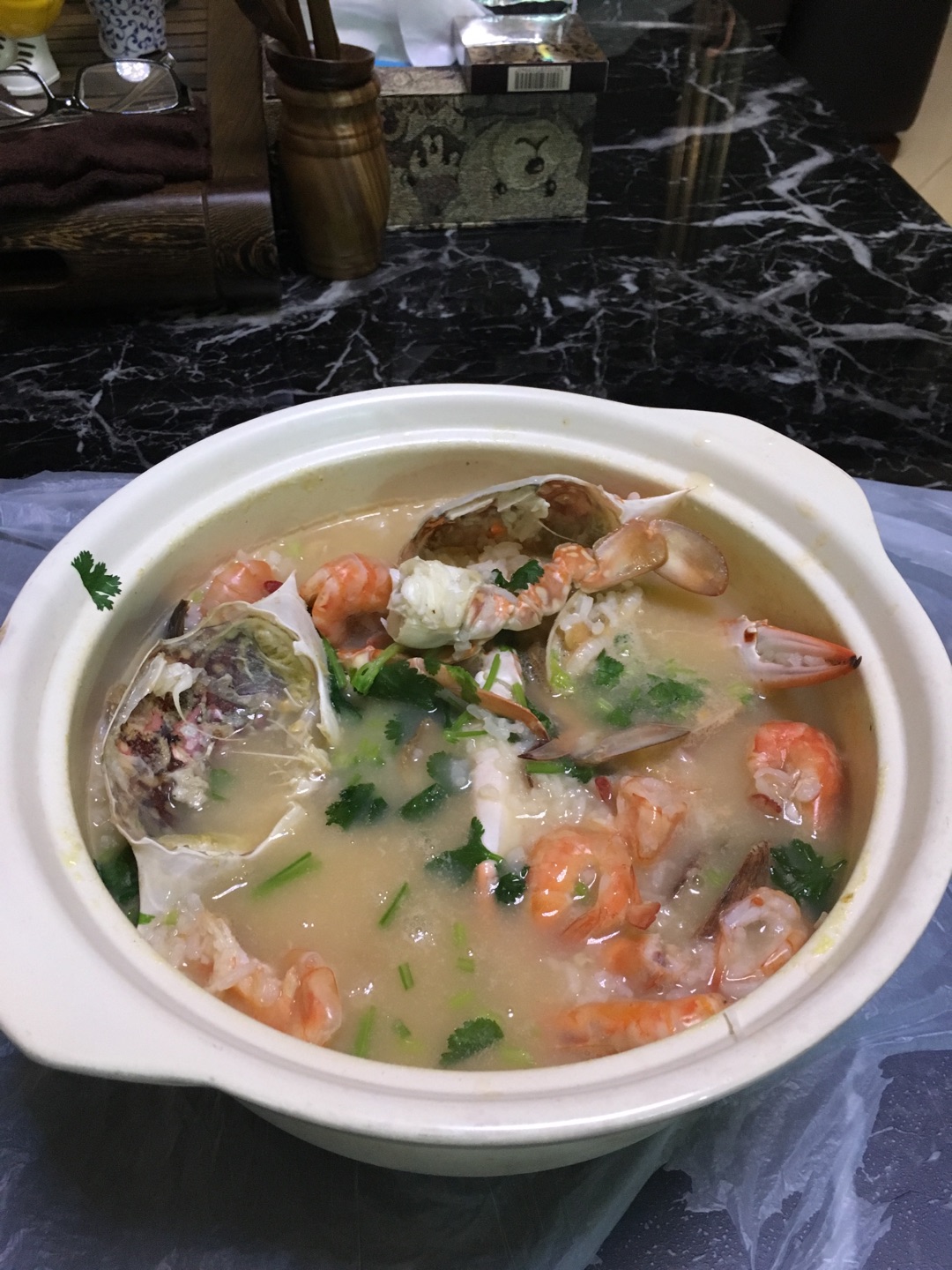 海鲜砂锅粥的做法图解7