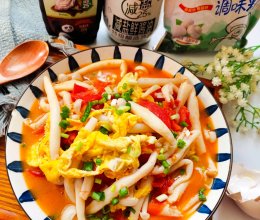 #轻食季怎么吃#巨好吃的番茄海鲜菇炒蛋 | 清爽低脂零失败！的做法