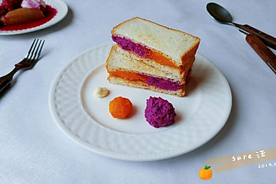 蛋奶紫薯拼南瓜