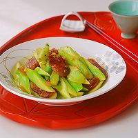 芥兰炒香肠的做法图解11