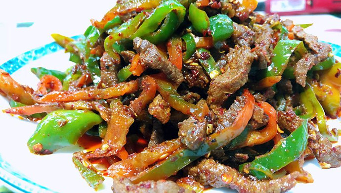 孜然炒肉夹馍