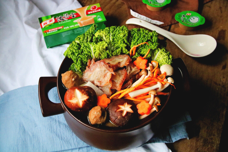 牛筋浓汤宝火锅的做法