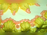 裱花蛋糕：太阳花+#约会MOF# 的做法图解15