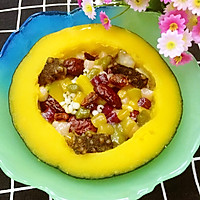 芋圆红枣薏米炖南瓜的做法图解7