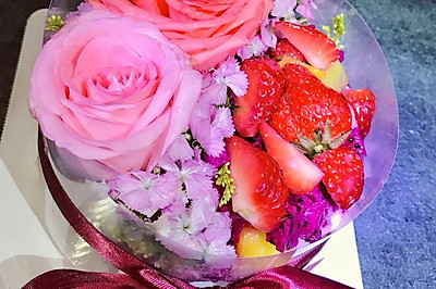 鲜花水果裸蛋糕