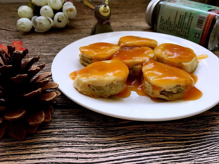 宝宝辅食——杏鲍菇肉夹的做法
