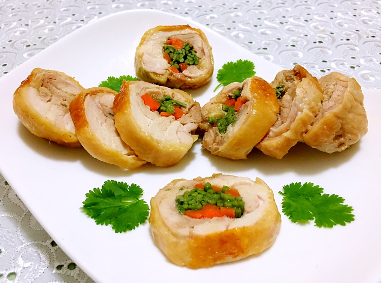 鸡腿时蔬卷的做法图解18