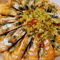 蒜香粉丝虾的做法图解4