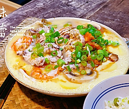 海鲜豆腐蒸蛋的做法