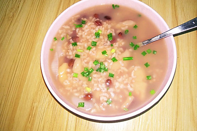 菱角红豆粥