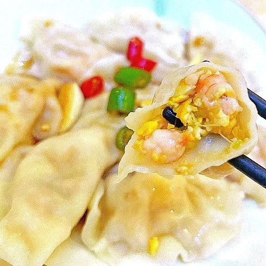虾仁鸡蛋西葫芦饺子的做法