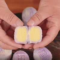 #“佳”节好滋味#无需烤箱！小白一学就会的冰皮奶黄月饼！的做法图解22