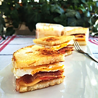 早餐煎馒头三明治的做法图解12