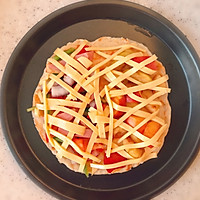 ㊙️献礼祖国--非普通版水果海鲜芝士双拼手抓饼披萨的做法图解5