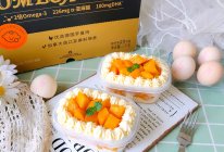 #未来航天员-健康吃蛋#芒果奶油盒子蛋糕的做法