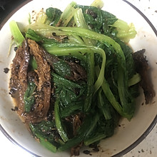 无盐少油超级简单版豆豉鲮鱼油麦菜