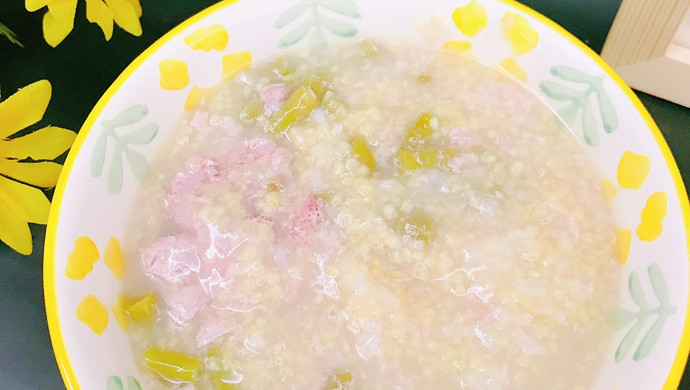 豇豆肉片粥