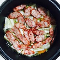 五彩杂蔬腊肉咸肉焖饭的做法图解14