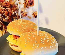 #珍选捞汁 健康轻食季#海陆双拼汉堡的做法