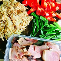 #东古滋味 幸福百味#农家烟笋炒腊肉的做法图解2