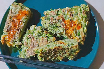 洋槐花全麦饼