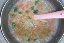 蔬菜小米疙瘩汤+猪肉松的做法