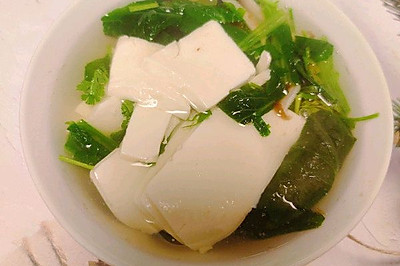 小白菜豆腐汤