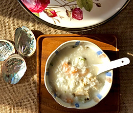 #换着花样吃早餐#砂锅鲜虾鲍鱼粥～升级版的做法