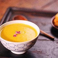 秋季专属无糖南瓜栗子牛奶浓汤可做辅食的做法图解11