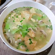 丝瓜口蘑煎蛋汤