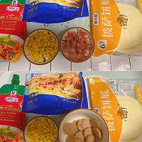 腊肠玉米芝士披萨的做法图解1