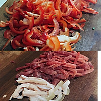 快手甜椒肉丝的做法图解2