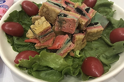 小米煎饼蒸肉沫