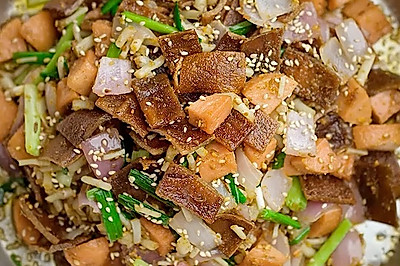 火腿肠炒豆干
