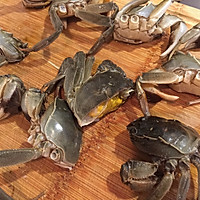 毛蟹炒年糕的做法图解2